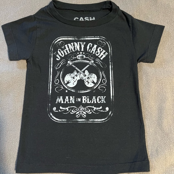 Other - Johnny Cash Kids Black T-Shirt Size 4T